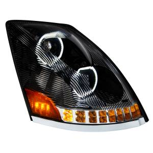 UNITED PACIFIC - UNITED PACIFIC - 35752 - FARO NEGRO DE 10 LED PARA VOLVO VN/VNL 2003-2017 - LADO DEL PASAJERO - Image 3
