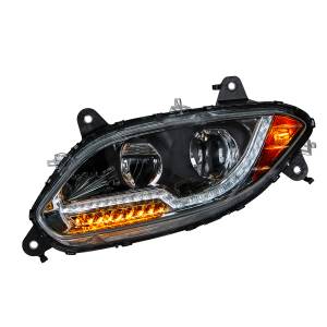 UNITED PACIFIC - 35759 - FARO LED NEGRO PARA CAMIÓN LT INTERNACIONAL 2018-2024 - LADO DEL CONDUCTOR