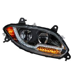 UNITED PACIFIC - 35760 - FARO LED NEGRO PARA CAMIÓN INTERNATIONAL LT 2018-2024 - LADO DEL PASAJERO