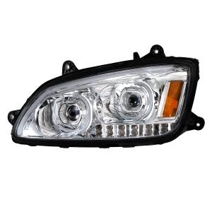 UNITED PACIFIC - UNITED PACIFIC - 35771 - FARO LED CROMADO CON SEÑAL DE GIRO LED Y BARRA DE LUZ DE POSICIÓN LED PARA KENWORTH T660 2008-2017 - CONDUCTOR - Image 2