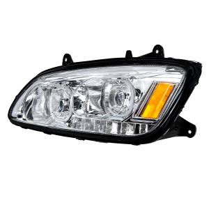 UNITED PACIFIC - UNITED PACIFIC - 35771 - FARO LED CROMADO CON SEÑAL DE GIRO LED Y BARRA DE LUZ DE POSICIÓN LED PARA KENWORTH T660 2008-2017 - CONDUCTOR - Image 4