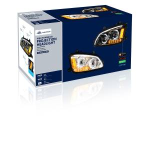 UNITED PACIFIC - UNITED PACIFIC - 35771 - FARO LED CROMADO CON SEÑAL DE GIRO LED Y BARRA DE LUZ DE POSICIÓN LED PARA KENWORTH T660 2008-2017 - CONDUCTOR - Image 7