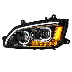 UNITED PACIFIC - 35773 - FARO LED APAGADO CON SEÑAL DE GIRO LED Y BARRA DE LUZ DE POSICIÓN LED PARA KENWORTH T660 2008-2017 - CONDUCTOR
