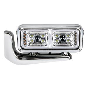UNITED PACIFIC - UNITED PACIFIC - 35775 - CONJUNTO DE FAROS DE PROYECCIÓN "CROMADOS" DE 10 LED DE ALTA POTENCIA CON BRAZO DE MONTAJE - LADO DEL CONDUCTOR - Image 2
