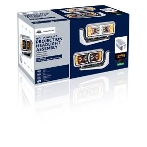 UNITED PACIFIC - UNITED PACIFIC - 35775 - CONJUNTO DE FAROS DE PROYECCIÓN "CROMADOS" DE 10 LED DE ALTA POTENCIA CON BRAZO DE MONTAJE - LADO DEL CONDUCTOR - Image 7