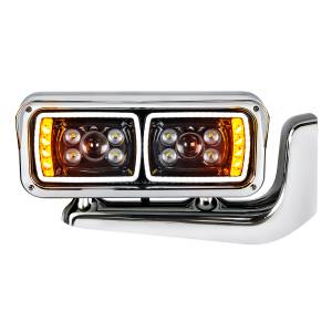 UNITED PACIFIC - 35778 - CONJUNTO DE FAROS DE PROYECCIÓN "BLACKOUT" DE 10 LED DE ALTA POTENCIA CON BRAZO DE MONTAJE - PASAJERO