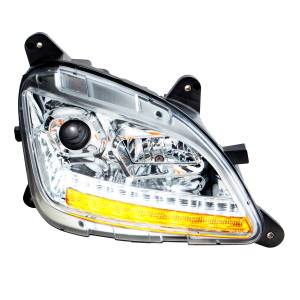 UNITED PACIFIC - UNITED PACIFIC - 35780 - FARO DE PROYECCIÓN CROMADO CON GIRO SECUENCIAL LED Y DRL PARA PETERBILT 579- PASAJERO 2012-2021 - Image 7