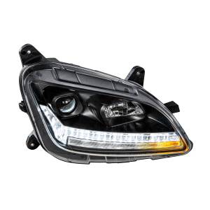 UNITED PACIFIC - 35782 - FARO DE PROYECCIÓN BLACKOUT CON GIRO SECUENCIAL LED Y DRL PARA PETERBILT 579- PASAJERO 2012-2021