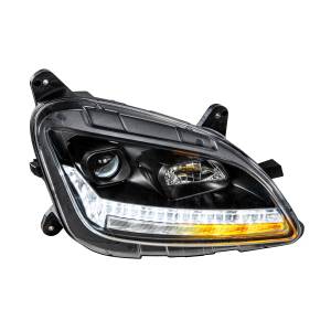 UNITED PACIFIC - UNITED PACIFIC - 35782 - FARO DE PROYECCIÓN BLACKOUT CON GIRO SECUENCIAL LED Y DRL PARA PETERBILT 579- PASAJERO 2012-2021 - Image 2