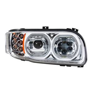 UNITED PACIFIC - UNITED PACIFIC - 35785 - FARO CROMADO DE 10 LED DE ALTA POTENCIA CON GIRO DE 6 LED Y HALO DE 100 LED PARA PETERBILT 389 2008-2023 - Image 4