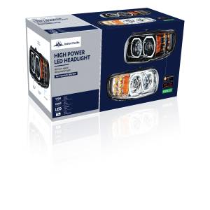 UNITED PACIFIC - UNITED PACIFIC - 35785 - FARO CROMADO DE 10 LED DE ALTA POTENCIA CON GIRO DE 6 LED Y HALO DE 100 LED PARA PETERBILT 389 2008-2023 - Image 7