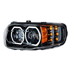 UNITED PACIFIC - 35786 - FARO APAGADO DE 10 LED DE ALTA POTENCIA CON GIRO DE 6 LED Y HALO DE 100 LED PARA EL CONDUCTOR PETERBILT 389 2008-2023