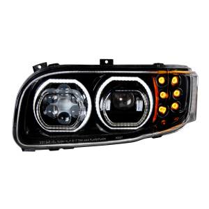 UNITED PACIFIC - UNITED PACIFIC - 35786 - FARO APAGADO DE 10 LED DE ALTA POTENCIA CON GIRO DE 6 LED Y HALO DE 100 LED PARA EL CONDUCTOR PETERBILT 389 2008-2023 - Image 3