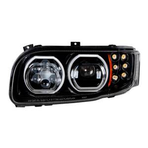 UNITED PACIFIC - UNITED PACIFIC - 35786 - FARO APAGADO DE 10 LED DE ALTA POTENCIA CON GIRO DE 6 LED Y HALO DE 100 LED PARA EL CONDUCTOR PETERBILT 389 2008-2023 - Image 4