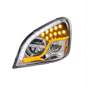 UNITED PACIFIC - UNITED PACIFIC - 35790 - FARO LED CROMADO DE ALTA POTENCIA CON LED DRL Y SEÑAL DE GIRO LED PARA FL CASCADIA 2008-2017 - CONDUCTOR - Image 4