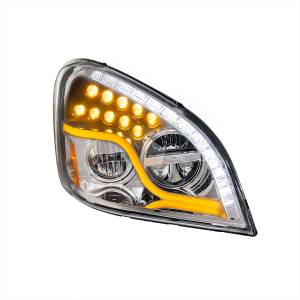 UNITED PACIFIC - UNITED PACIFIC - 35791 - FARO LED CROMADO DE ALTA POTENCIA CON LED DRL Y SEÑAL DE GIRO LED PARA FL CASCADIA 2008-2017 - PASAJERO - Image 4