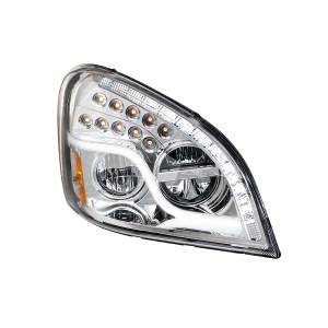 UNITED PACIFIC - UNITED PACIFIC - 35791 - FARO LED CROMADO DE ALTA POTENCIA CON LED DRL Y SEÑAL DE GIRO LED PARA FL CASCADIA 2008-2017 - PASAJERO - Image 5