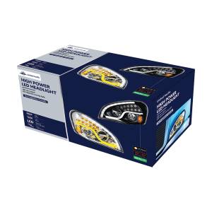 UNITED PACIFIC - UNITED PACIFIC - 35791 - FARO LED CROMADO DE ALTA POTENCIA CON LED DRL Y SEÑAL DE GIRO LED PARA FL CASCADIA 2008-2017 - PASAJERO - Image 9