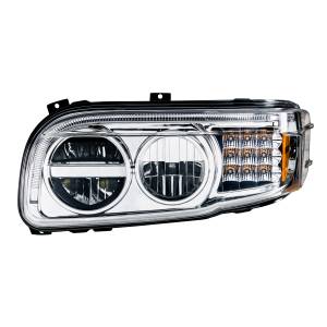 UNITED PACIFIC - UNITED PACIFIC - 35794 - FARO DELANTERO LED CROMADO CON BARRA DE LUCES DE GIRO Y POSICIÓN LED PARA PETERBILT 388 (2008-2015) Y 389 (2008-2023) - CONDUCTOR - Image 4