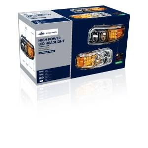 UNITED PACIFIC - UNITED PACIFIC - 35794 - FARO DELANTERO LED CROMADO CON BARRA DE LUCES DE GIRO Y POSICIÓN LED PARA PETERBILT 388 (2008-2015) Y 389 (2008-2023) - CONDUCTOR - Image 7