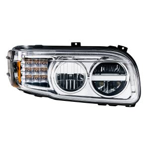 UNITED PACIFIC - UNITED PACIFIC - 35795 - FARO LED CROMADO CON BARRA DE LUCES DE GIRO Y POSICIÓN LED PARA PETERBILT 388(2008-2015) Y 389(2008-2023) - PASAJERO - Image 4