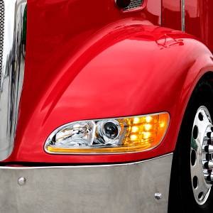UNITED PACIFIC - UNITED PACIFIC - 35808 - FARO DE PROYECCIÓN CROMADO CON LUZ LED DE GIRO Y POSICIÓN PARA EL CONDUCTOR PETERBILT 386 2005-2015 - Image 8
