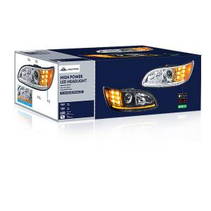 UNITED PACIFIC - UNITED PACIFIC - 35808 - FARO DE PROYECCIÓN CROMADO CON LUZ LED DE GIRO Y POSICIÓN PARA EL CONDUCTOR PETERBILT 386 2005-2015 - Image 9