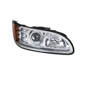 UNITED PACIFIC - UNITED PACIFIC - 35809 - FARO DE PROYECCIÓN CROMADO CON LUZ LED DE GIRO Y POSICIÓN PARA PETERBILT 386- PASAJERO 2005-2015 - Image 6