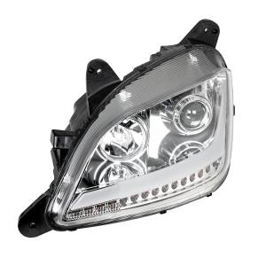 UNITED PACIFIC - UNITED PACIFIC - 35812 - FARO DE PROYECCIÓN CROMADO CON LUZ DE POSICIÓN LED Y SEÑAL PARA EL CONDUCTOR PETERBILT 579 2012-2021 - Image 5