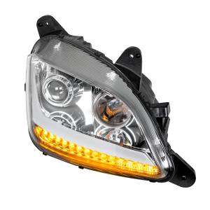 UNITED PACIFIC - UNITED PACIFIC - 35813 - FARO DE PROYECCIÓN CROMADO CON LUZ DE POSICIÓN LED Y SEÑAL PARA PETERBILT 579 2012-2021 - Image 4