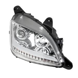 UNITED PACIFIC - UNITED PACIFIC - 35813 - FARO DE PROYECCIÓN CROMADO CON LUZ DE POSICIÓN LED Y SEÑAL PARA PETERBILT 579 2012-2021 - Image 5