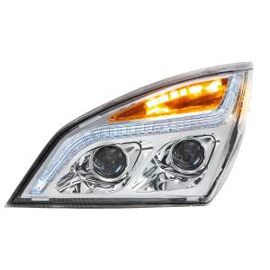 UNITED PACIFIC - UNITED PACIFIC - 35819 - FARO DE PROYECCIÓN LED CROMADO CON LUZ DE POSICIÓN LED PARA FREIGHTLINER CASCADIA 2018-2024 - CONDUCTOR - Image 4