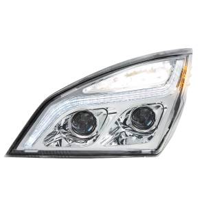 UNITED PACIFIC - UNITED PACIFIC - 35819 - FARO DE PROYECCIÓN LED CROMADO CON LUZ DE POSICIÓN LED PARA FREIGHTLINER CASCADIA 2018-2024 - CONDUCTOR - Image 5