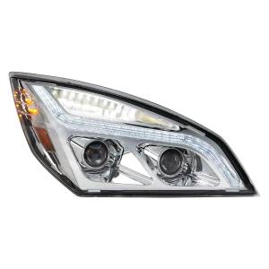 UNITED PACIFIC - UNITED PACIFIC - 35820 - FARO DE PROYECCIÓN LED CROMADO CON LUZ DE POSICIÓN LED PARA FREIGHTLINER CASCADIA 2018-2024 - PASAJERO - Image 2