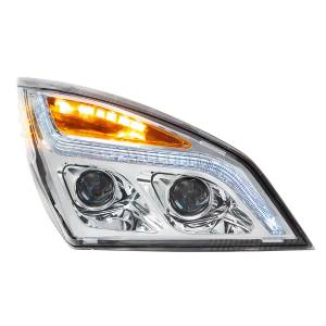 UNITED PACIFIC - UNITED PACIFIC - 35820 - FARO DE PROYECCIÓN LED CROMADO CON LUZ DE POSICIÓN LED PARA FREIGHTLINER CASCADIA 2018-2024 - PASAJERO - Image 4
