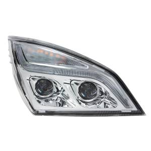 UNITED PACIFIC - UNITED PACIFIC - 35820 - FARO DE PROYECCIÓN LED CROMADO CON LUZ DE POSICIÓN LED PARA FREIGHTLINER CASCADIA 2018-2024 - PASAJERO - Image 6