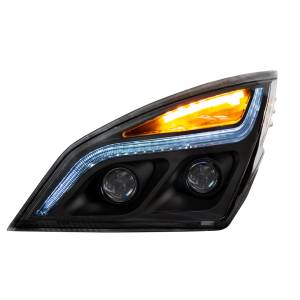 UNITED PACIFIC - UNITED PACIFIC - 35821 - FARO DE PROYECCIÓN LED NEGRO CON LUZ DE POSICIÓN LED PARA FREIGHTLINER CASCADIA 2018-2024 - CONDUCTOR - Image 4