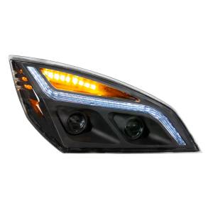 UNITED PACIFIC - 35822 - FARO DE PROYECCIÓN LED NEGRO CON LUZ DE POSICIÓN LED PARA FREIGHTLINER CASCADIA- PASAJERO 2018-2024