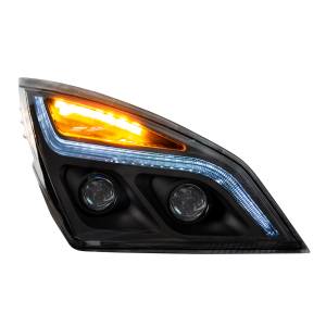 UNITED PACIFIC - UNITED PACIFIC - 35822 - FARO DE PROYECCIÓN LED NEGRO CON LUZ DE POSICIÓN LED PARA FREIGHTLINER CASCADIA- PASAJERO 2018-2024 - Image 4