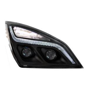 UNITED PACIFIC - UNITED PACIFIC - 35822 - FARO DE PROYECCIÓN LED NEGRO CON LUZ DE POSICIÓN LED PARA FREIGHTLINER CASCADIA- PASAJERO 2018-2024 - Image 5