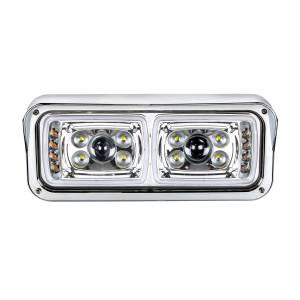 UNITED PACIFIC - UNITED PACIFIC - 35823 - FARO DE PROYECCIÓN "CROMADO" DE 10 LED DE ALTA POTENCIA CON SEÑAL DE GIRO LED Y BARRA DE LUCES DE POSICIÓN - CONDUCTOR - Image 2