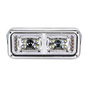 UNITED PACIFIC - UNITED PACIFIC - 35824 - FARO DE PROYECCIÓN "CROMADO" DE 10 LED DE ALTA POTENCIA CON SEÑAL DE GIRO LED Y BARRA DE LUCES DE POSICIÓN - PASAJERO - Image 2
