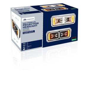 UNITED PACIFIC - UNITED PACIFIC - 35826 - FARO DE PROYECCIÓN "BLACKOUT" DE 10 LED DE ALTA POTENCIA CON SEÑAL DE GIRO LED Y BARRA DE LUCES DE POSICIÓN - PASAJERO - Image 6