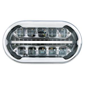UNITED PACIFIC - UNITED PACIFIC - 35827 - ULTRALIT PLUS R - MÓDULO DE FARO PROYECTOR FULL LED CON BISEL CROMADO, CARCASA INTERIOR CROMADA - Image 2