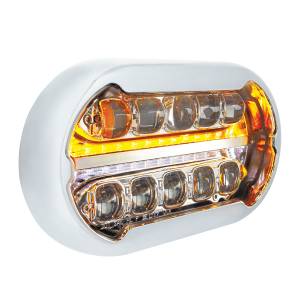 UNITED PACIFIC - UNITED PACIFIC - 35827 - ULTRALIT PLUS R - MÓDULO DE FARO PROYECTOR FULL LED CON BISEL CROMADO, CARCASA INTERIOR CROMADA - Image 3