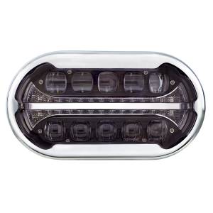 UNITED PACIFIC - UNITED PACIFIC - 35828 - ULTRALIT PLUS R - MÓDULO FARO PROYECTOR FULL LED CON BISEL CROMADO, CARCASA INTERIOR NEGRA - Image 2