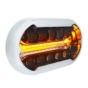 UNITED PACIFIC - UNITED PACIFIC - 35828 - ULTRALIT PLUS R - MÓDULO FARO PROYECTOR FULL LED CON BISEL CROMADO, CARCASA INTERIOR NEGRA - Image 3