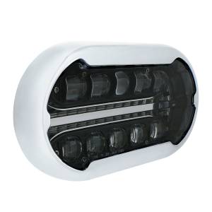 UNITED PACIFIC - UNITED PACIFIC - 35828 - ULTRALIT PLUS R - MÓDULO FARO PROYECTOR FULL LED CON BISEL CROMADO, CARCASA INTERIOR NEGRA - Image 4