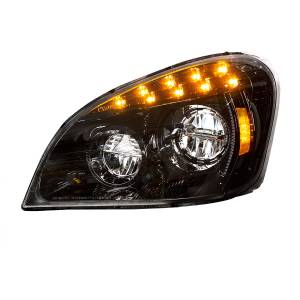 UNITED PACIFIC - 35833 - FARO LED NEGRO PARA FREIGHTLINER CASCADIA 2008-2017 - CONDUCTOR