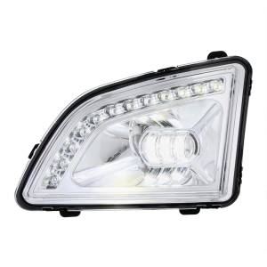UNITED PACIFIC - 35857 - LUZ ANTINIEBLA PROYECTOR CROMADA DE 18 LED CON LUZ DE POSICIÓN PARA VOLVO VNL 2018-2024 - CONDUCTOR/IZQUIERDO